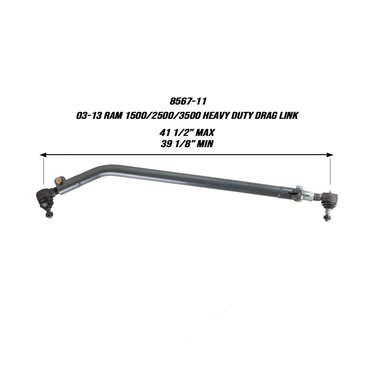 03-13 DODGE RAM 1500/2500/3500 HD CHROMOLY 1.5" DRAG LINK