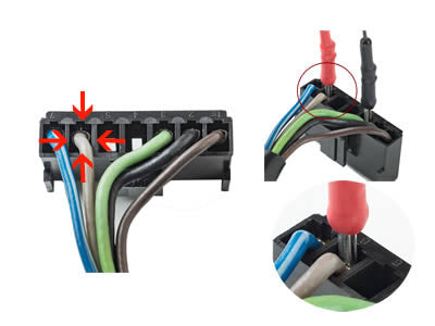 POWER CORD, MTX SERIES 10" LONG RJ-11 2 AMP INLINE FUSE WITH MILITARY GRADE TAPS KIT