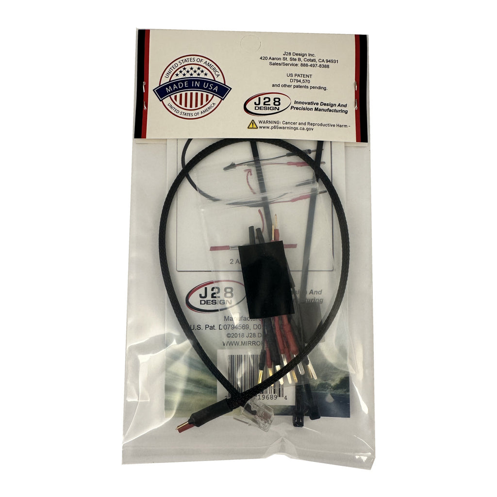 POWER CORD, MTX SERIES 10" LONG RJ-11 2 AMP INLINE FUSE WITH MILITARY GRADE TAPS KIT