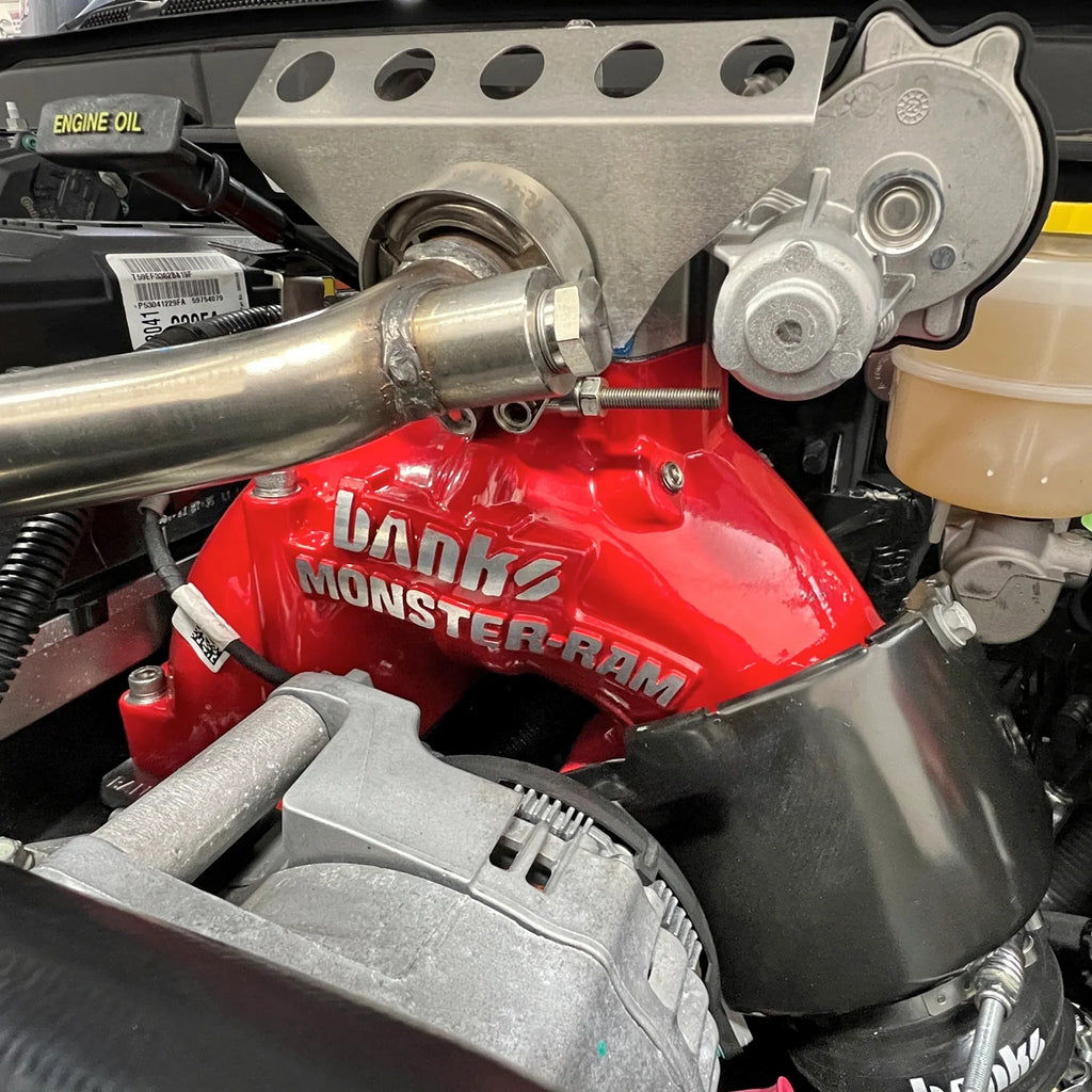 19-24 RAM 2500/3500 6.7L MONSTER-RAM INTAKE SYSTEM W/FUEL LINE RED W/HEATER SYSTEM UPGRADE