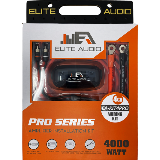 ELITE AUDIO EA-KIT4PRO 4GA OFC AMPLIFIER INSTALLATION KIT