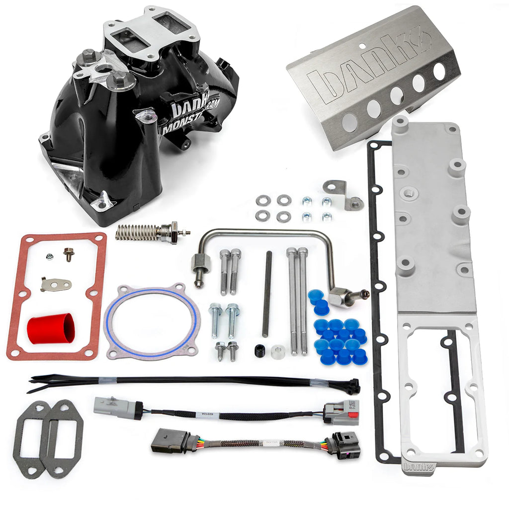 19-24 RAM 2500/3500 6.7L MONSTER-RAM INTAKE SYSTEM W/FUEL LINE BLACK W/HEATER SYSTEM UPGRADE
