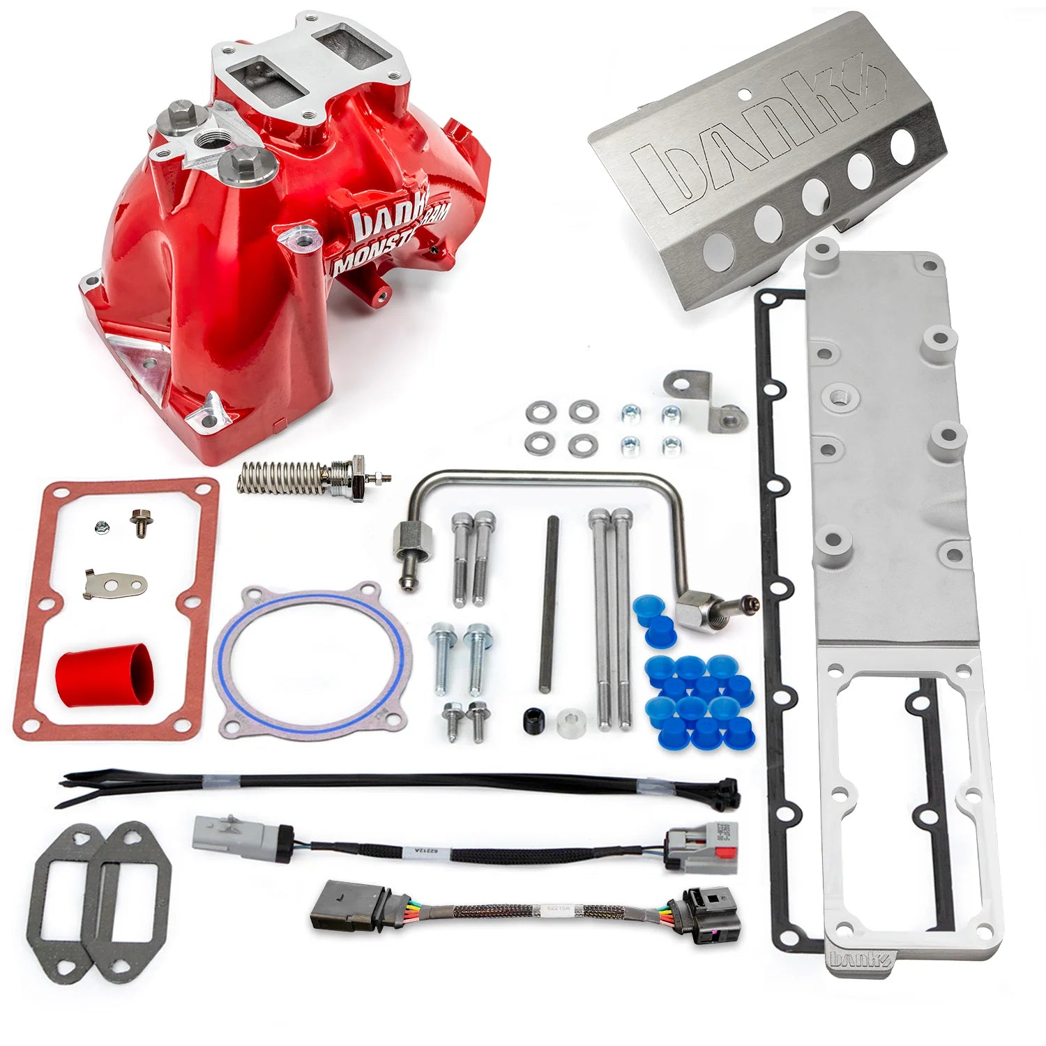 19-24 RAM 2500/3500 6.7L MONSTER-RAM INTAKE SYSTEM W/FUEL LINE RED W/HEATER SYSTEM UPGRADE