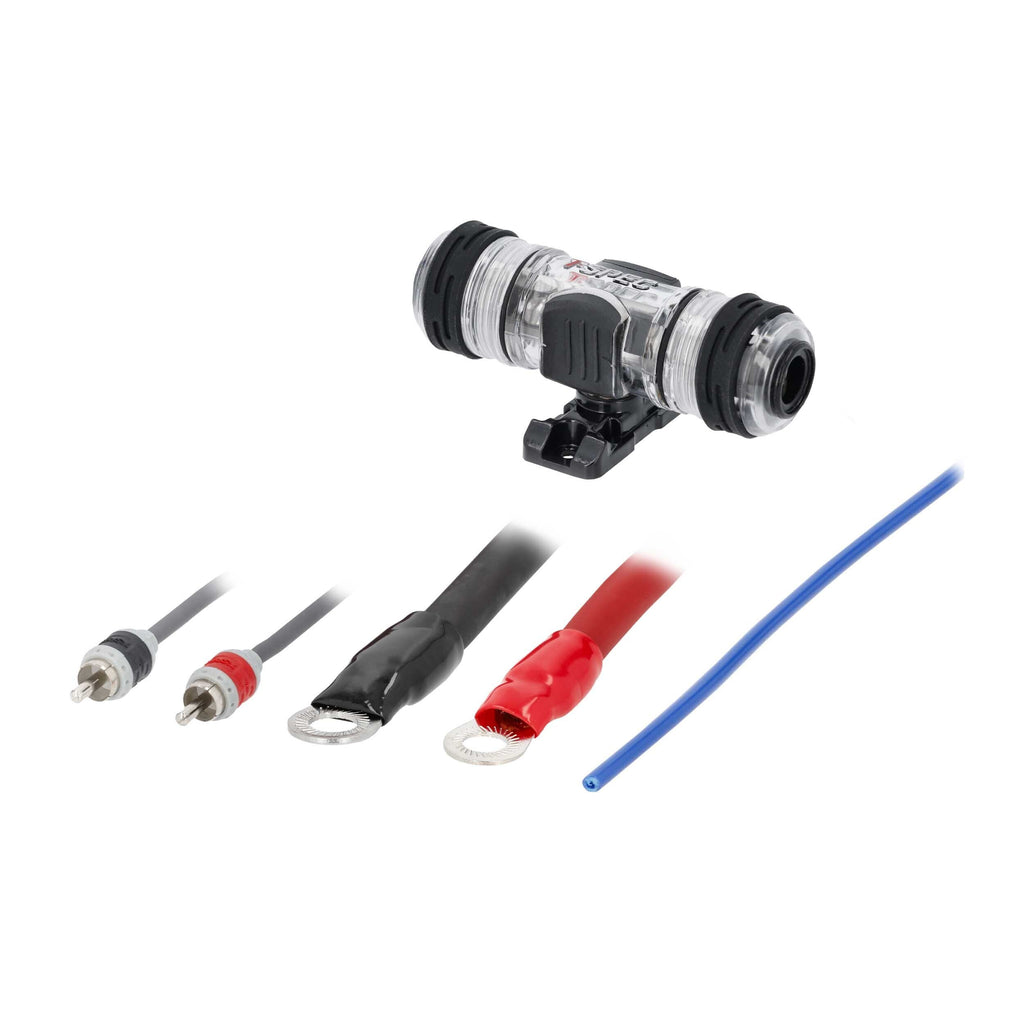 V8 SERIES 4 AWG 1500 WATT OFC AMP INSTALLATION KIT WITH RCA