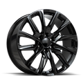 22X9 REPLICA 052 WHEELS - GLOSS BLACK - 6X139.7
