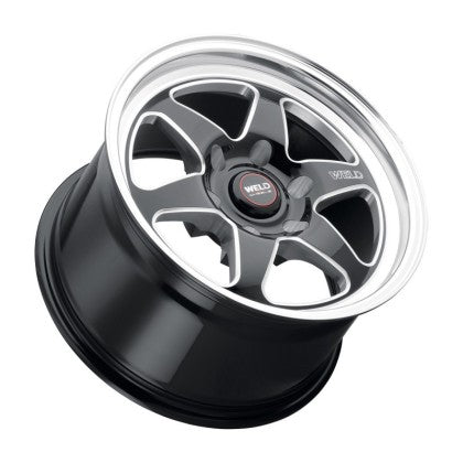 WELD S156 17X10 VENTURA6 DRAG 6x139.7 ET25 BS6.50 Gloss BLK MIL DIA 106.1