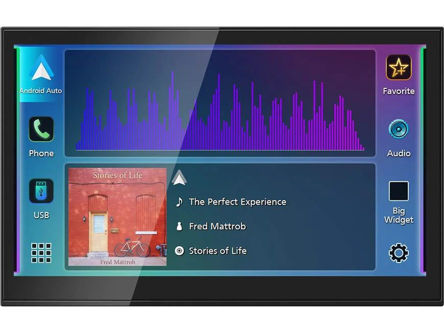DIRECT REPLACEMENT DIGITAL MULTIMEDIA RECEIVER WITH 8" TOUCHSCREEN DISPLAY