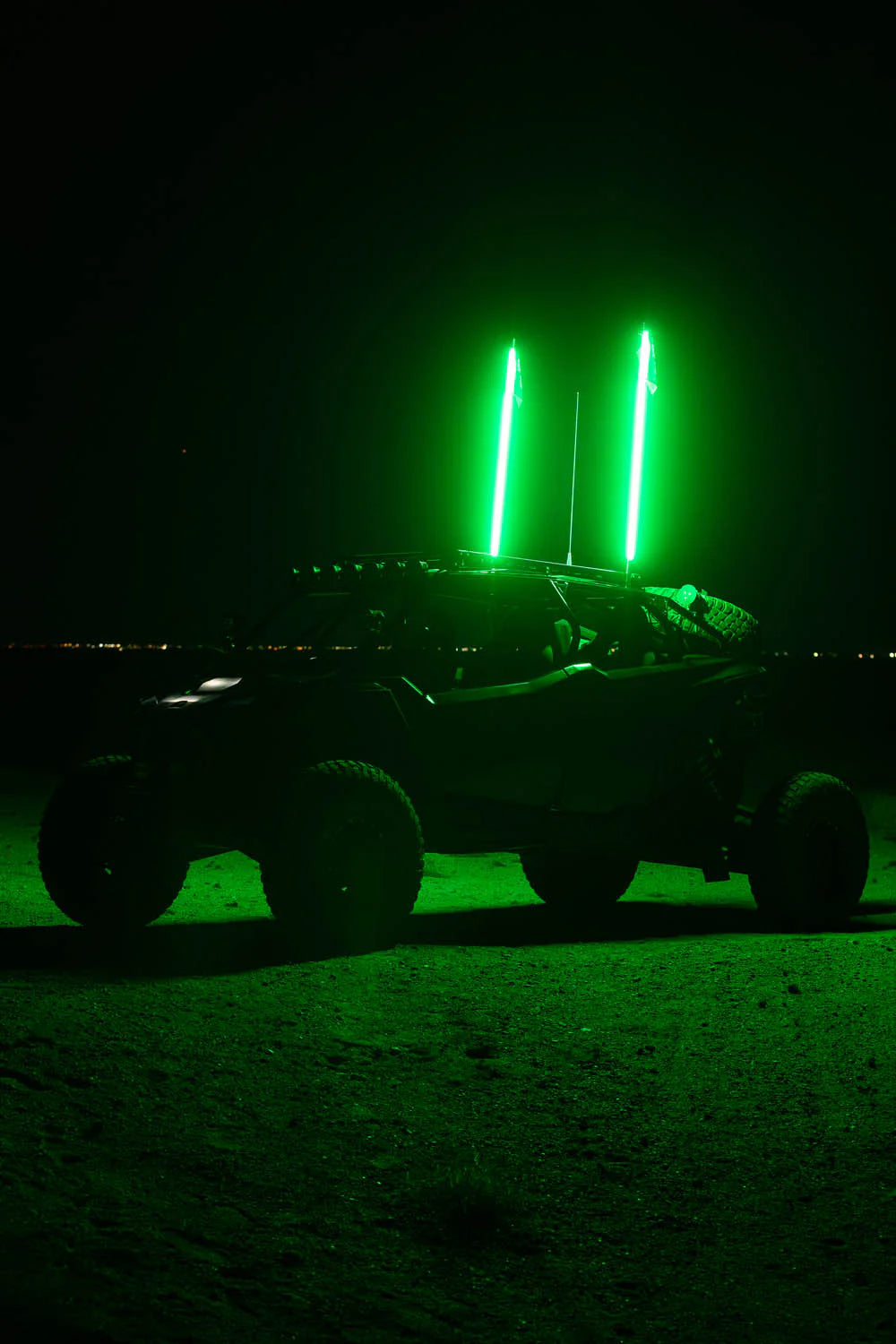 4FT LED WHIPS - GREEN