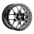 WELD SOLANA BEADLOCK DRAG GLOSS BLACK WHEEL WITH MILLED SPOKES 17x10 | 5x115 BC | +30 OFFSET| 6.70 BACKSPACING - S91070071P30